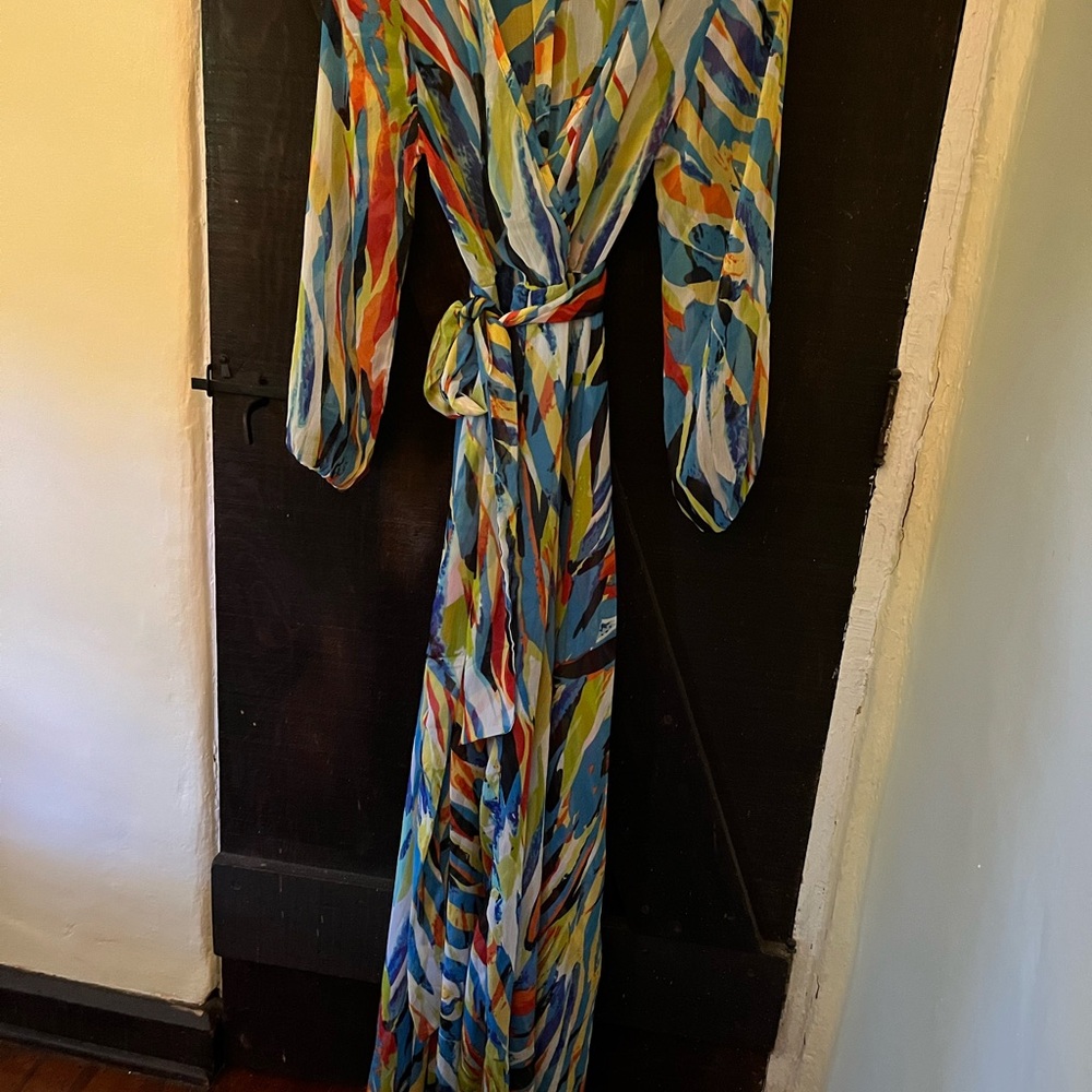 Colorful Abstract Maxi Dress